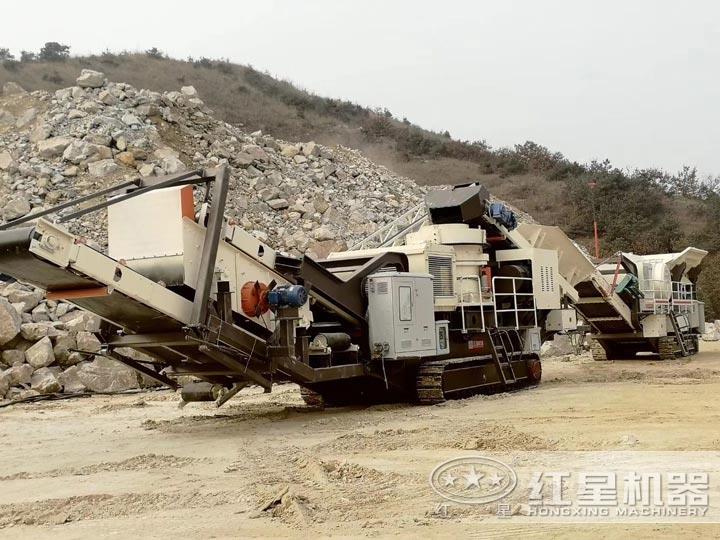 建筑垃圾破碎現(xiàn)場，選好設備收益更高